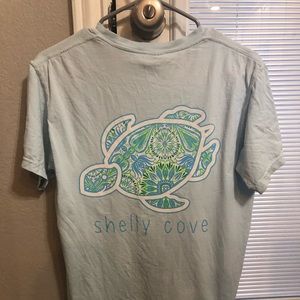 Shelly cove light blue short sleeve tee